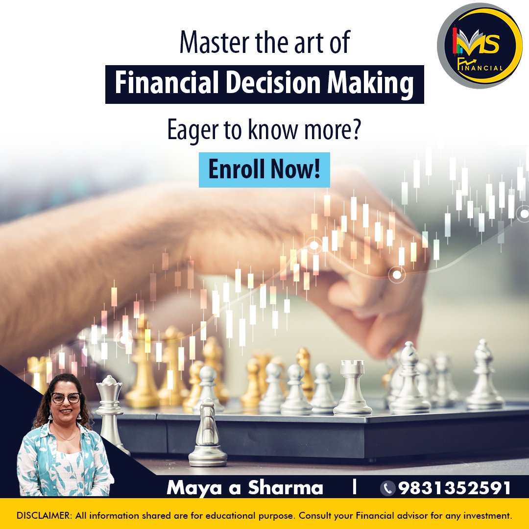 financials_s's tweet photo. #Empower yourself with the right #knowledge to make #strategic #financial moves. To learn more, #enroll now and take the first step towards financial #independence.
#MSFinancials #StockMarket #StockMarketIndia #BullMarket #BearMarket #Finance #FinancialCoach #FinancialAdvisor https://t.co/ghrqYnWlIp