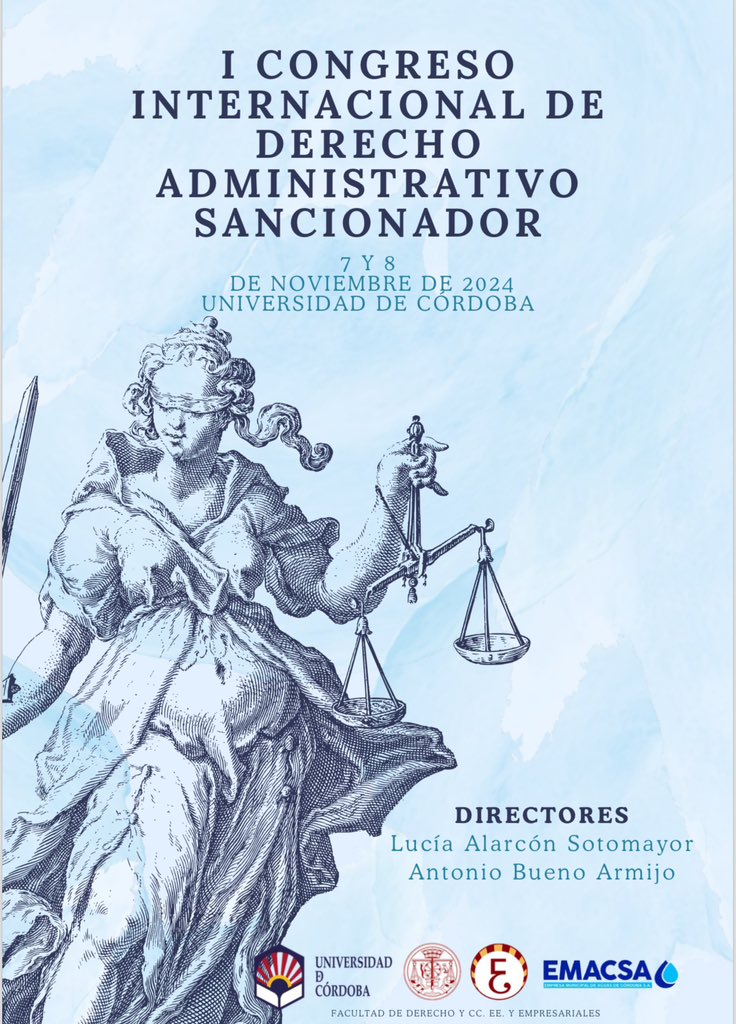 📢 Los próximos días 7 y 8 de noviembre se celebrará en la <a href="/Univcordoba/">Universidad Córdoba</a> el I Congreso Internacional de Derecho Administrativo sancionador ⚠️⚠️

🧵 más información 👇🏼