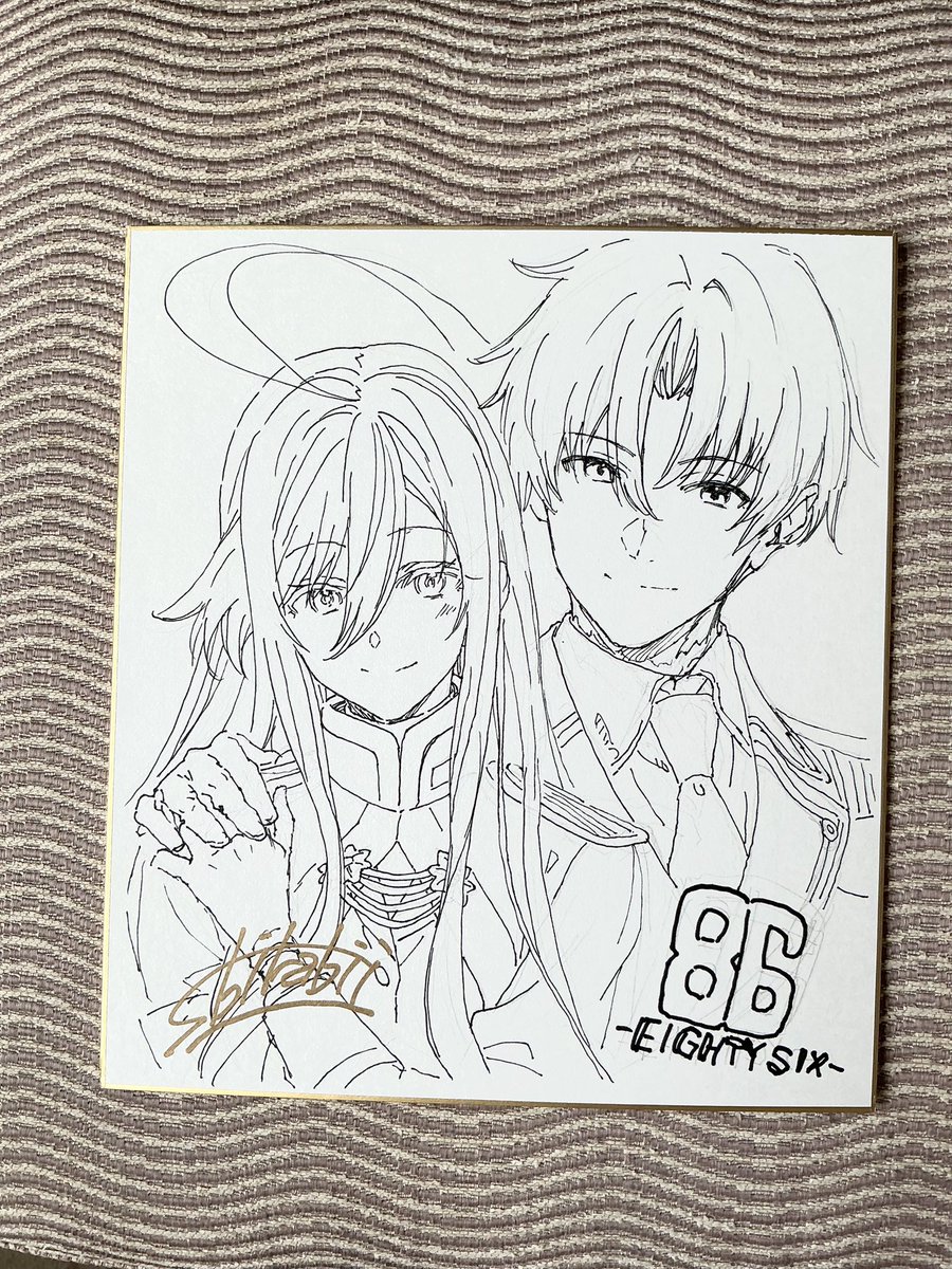 エイティシックス　直筆サイン 台湾の漫画博覧会2024in台北と台北アニメイトにて、安里アサト先生と