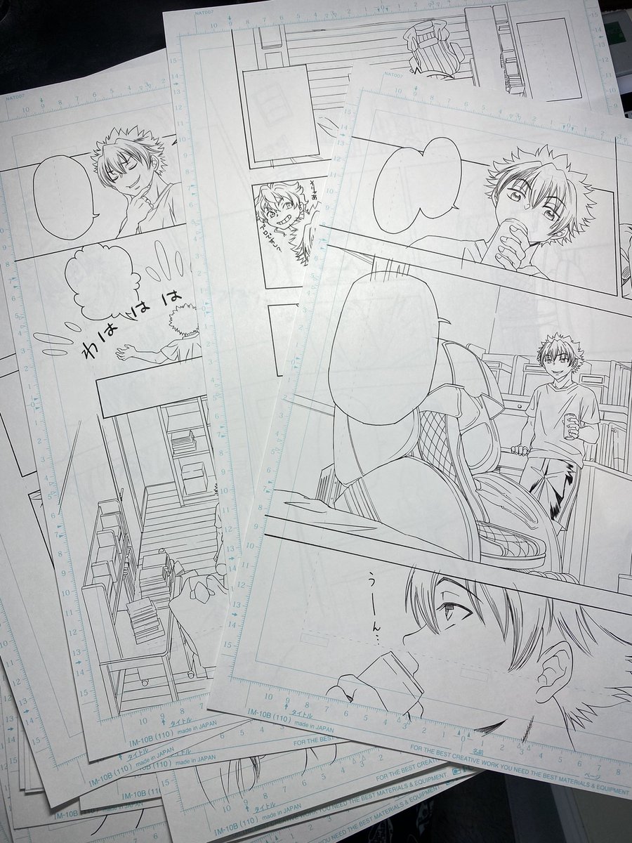 漫画のペン入れは未だアナログ派
なんかしっくりこないんだよね 