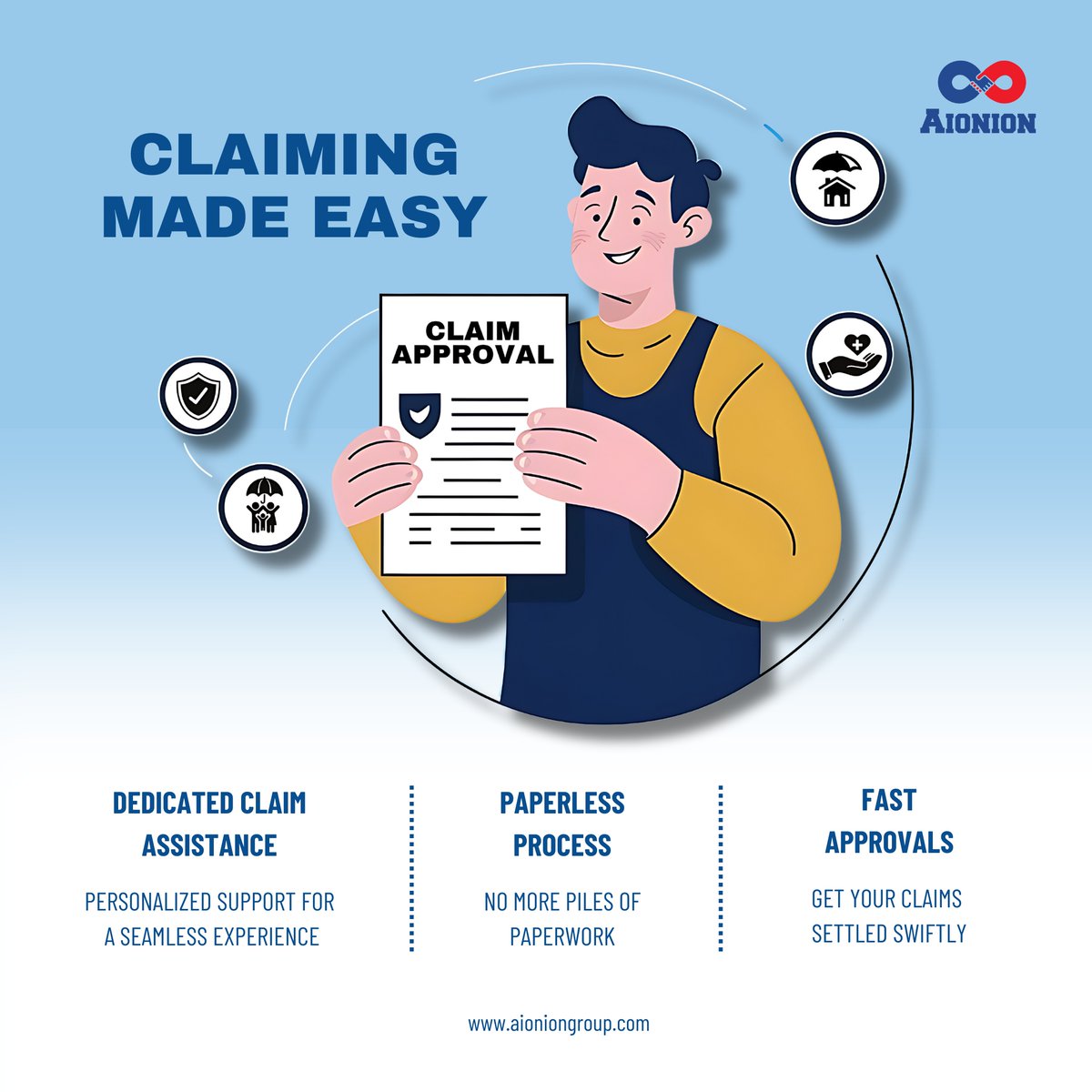 AionionOffl's tweet photo. Insurance claims made easy with Aionion! 🌟 Quick, paperless process with fast approvals and dedicated claim assistance. 📝✨

Visit https://t.co/2kA5WhICoz or email contactus@aioniongroup.com to learn more!

#EasyClaims #InsuranceSimplified #AionionGroup #HassleFreeInsurance https://t.co/OadAmQVBF4