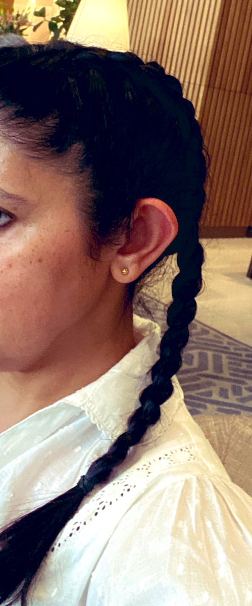 Planning not to leave @TridentMumbai for the next 4 days so I can chill and re-centre myself #emotionally in being an #artist. Seriously #sensoryoverloaded should of checked in 2 days early. 💜 my #braids got then done the #salon . The #choclatecheesecake is truly #scrumpcious