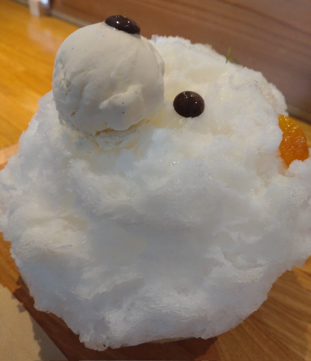customerseye's tweet photo. 暑いのでかき氷🍧
八王子でかき氷といえばココ
今日は白くま そして、横顔も撮ってみた😅
東京牛乳＋八王子産はちみつの白いシロップをかけていただきます😋下の方にも八王子産のアレで作ったアレが��っていて、いい仕事してました👍
#かき氷
#金多屋
#八王子
もうすぐ #八王子祭り https://t.co/Nte1u2H9bS