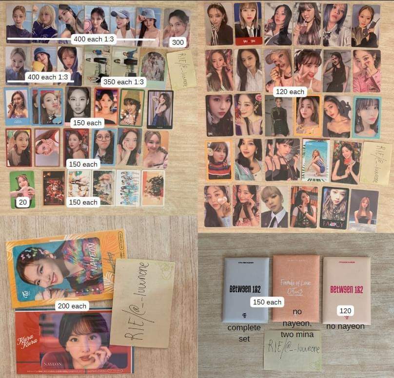 🏷 : #zenrsell

wts lfb ph

twice random pc

- onhand
- some are from mercari
- x to sensi but mint condi
rcbyo: luuunone.crd.co/#termsnconditi… 

t. for exposure only jeongyeon momo sana jihyo mina dahyun chaeyoung tzuyu ld luckydraw album photocard fol between 1&amp;2