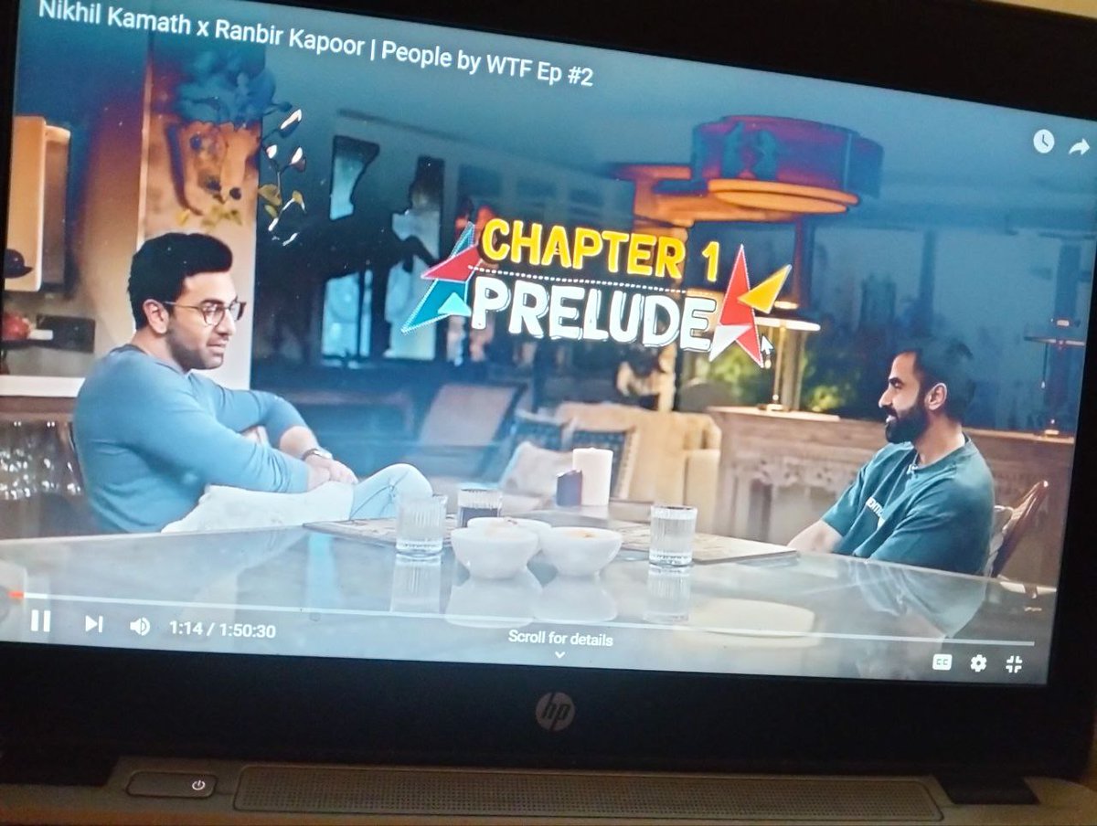 diwanhu1's tweet photo. Watching @nikhilkamathcio  x Ranbir Kapoor🔥
Thanks to the @wtfiscommunity for the exclusive early access to community members😊 https://t.co/tBm5lcO3Gr