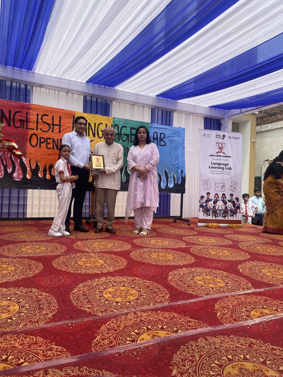 ccsindia's tweet image. We are here at Hari Vidya Bhawan School in Delhi for the launch of Language Learning Lab.
#LanguageLearningLab