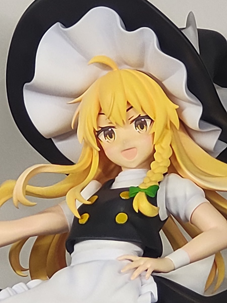 #東方Project 
#霧雨魔理沙
塗装まで完了しました!
博霊神社秋季例大祭で販売予定です。