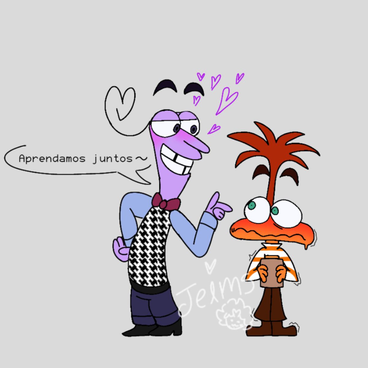 Jeims_theslime's tweet photo. No sΓ© besar, ΒΏMe enseΓ±as?
#insideout2 #InsideOutfanart #insideout #InsideOut2anxiety #fearinsideout #ANXIFEAR #fearxanxiety #anxietyxfear https://t.co/H7302v0sVq
