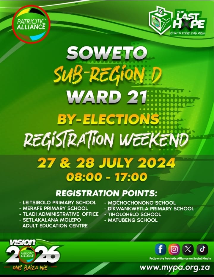 Kenny_T_Kunene's tweet photo. PIC: It's time Soweto. @OnsBaizaNie @VotePA_SA https://t.co/9xksk4PMDq