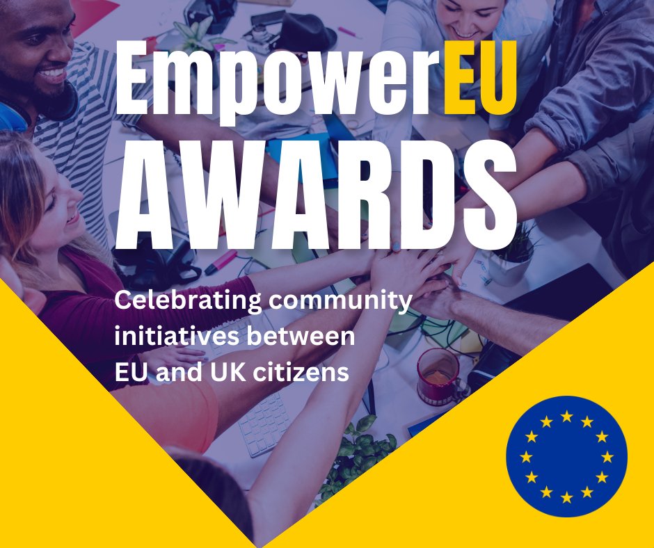EUdelegationUK's tweet photo. Through the #EmpowerEUawards, we hope to foster stronger EU-UK people-to-people relations and highlight the valuable contributions being made at the grassroots level. 
🏆Let’s honour the change-makers! https://t.co/WMsYUxk0Mm