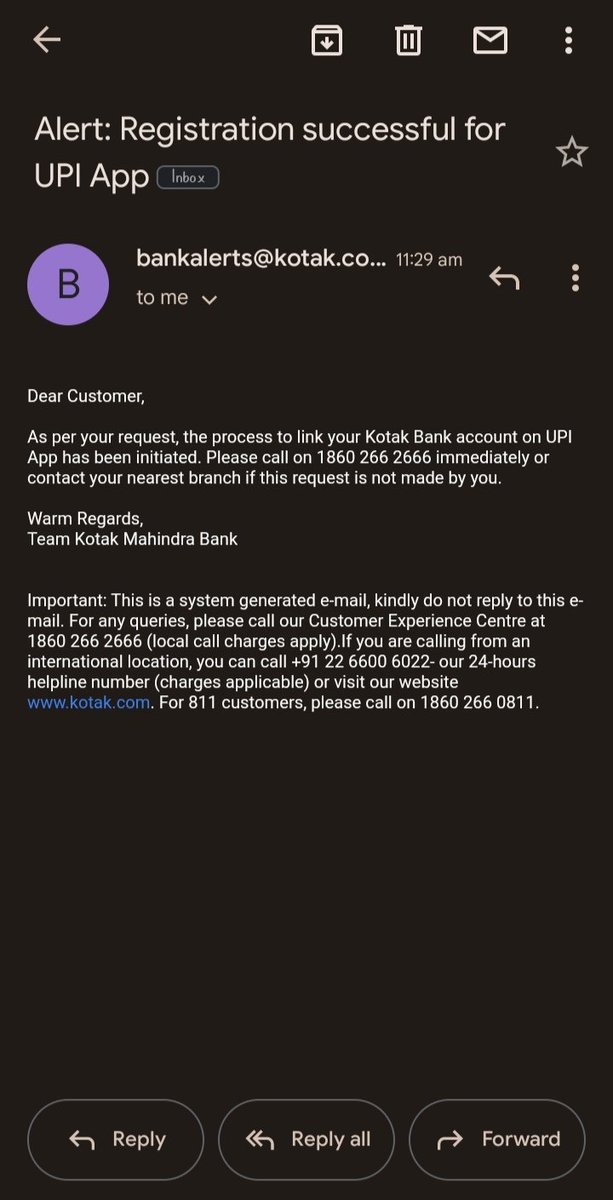 messenger4rmhel's tweet photo. Hey there , got a mail from your side ... Bt I dint requested as mentioned in this mail , tried to contact your customer care service bt it dint work out .... What to do now ??? @KotakBankLtd  @KotakCares https://t.co/O7sriGrt7g