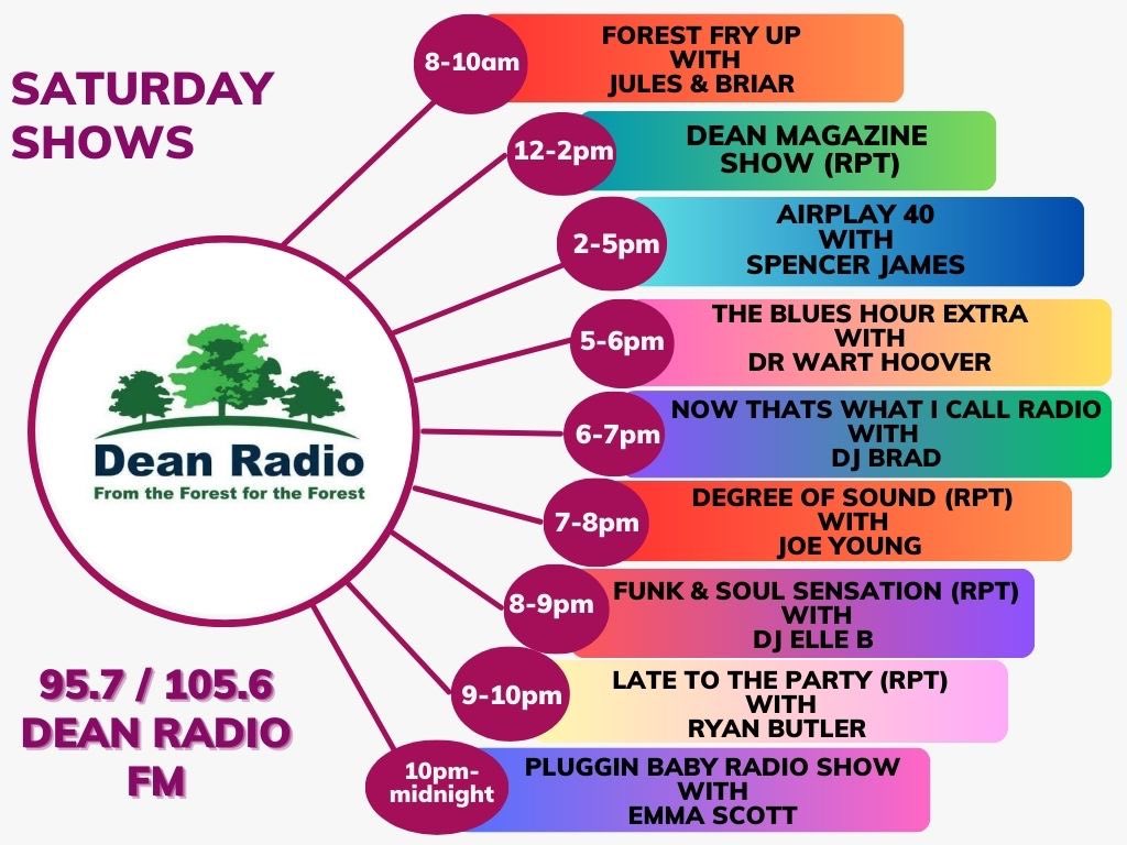 Saturday's Dean Radio line up!