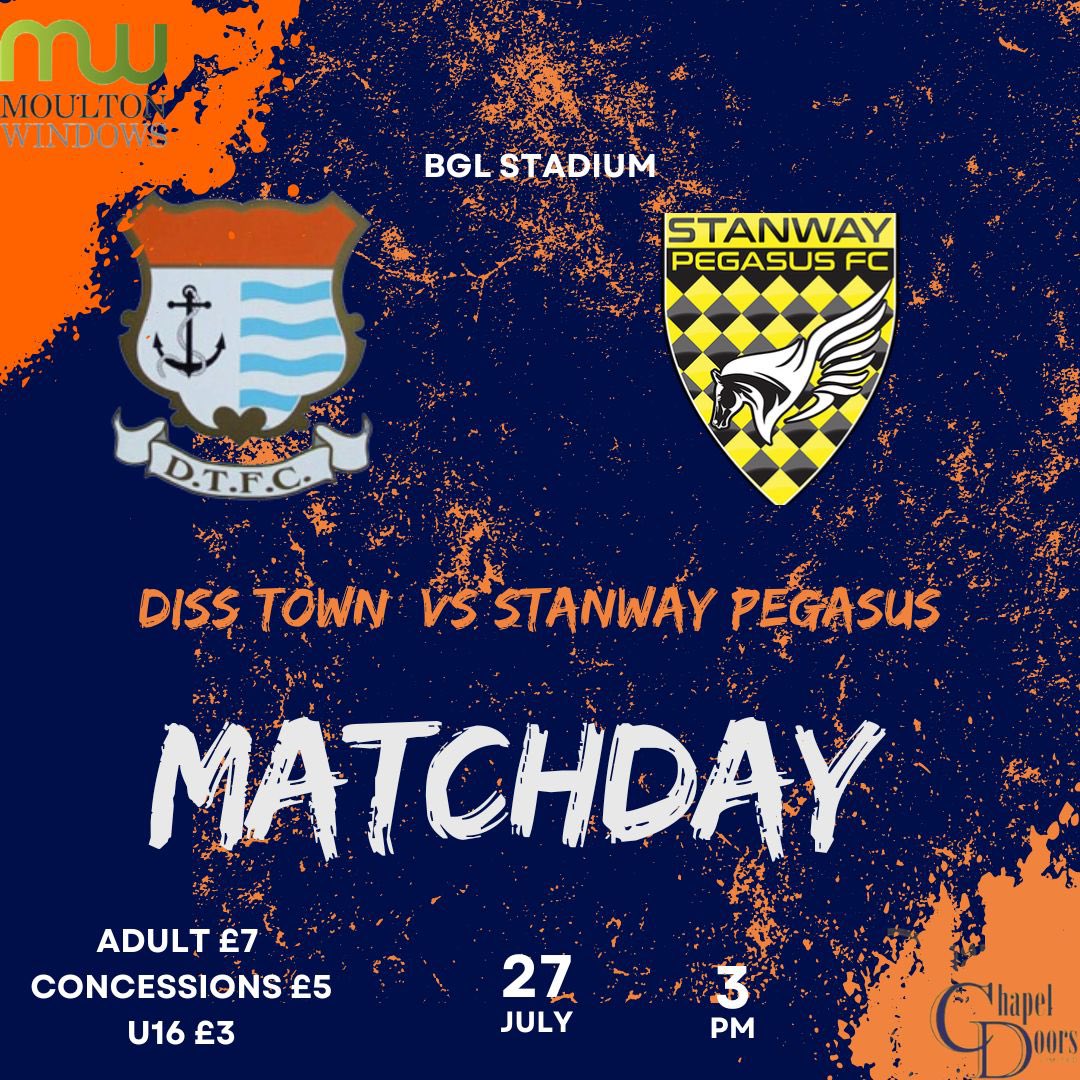 The new <a href="/ThurlowNunnL/">TNL</a> season is here starting at The BGL vs <a href="/StanwayPegasus/">Stanway Pegasus FC</a>  

We would like to thank our Match Sponsor today Club President Dickie Upson 🍊👏

<a href="/MoultonWindows/">Moulton Windows</a> <a href="/chapeldoors/">Chapel Doors</a>