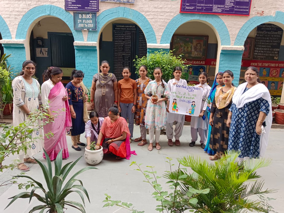 1309031N's tweet photo. Eco Club for Mission LiFE 
# Ek Ped Maa Ke Naam
# Plant 4 Mother https://t.co/TRVo9pe12v