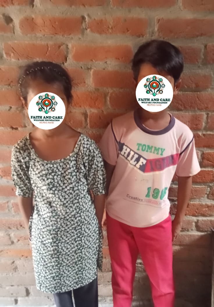 #Verified *𝗭𝗮𝗸𝗮𝘁 𝗘𝗹𝗶𝗴𝗶𝗯𝗹𝗲

Saad &amp; Afreen (10y &amp; 8y) is living with her mother(Divorced). 
Mother is working as a labor to feed her childrens. Condition of the kids is heart breaking. Left school due to poor financial condition.

Room rent is due since 2 months.
