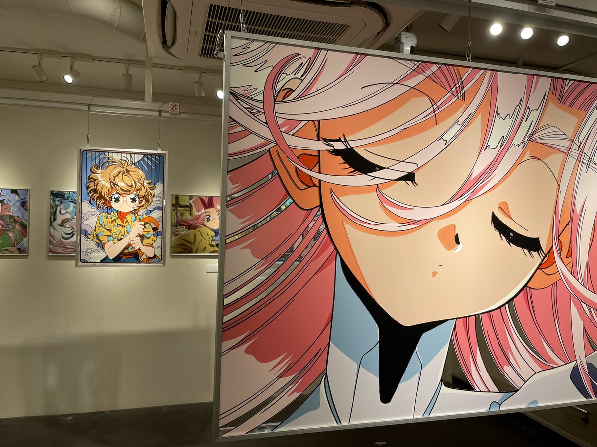 「東京に着いてすぐに陽子さんの個展に行ってきました。開催中に来れるチャンスがあって」|フジノキのイラスト