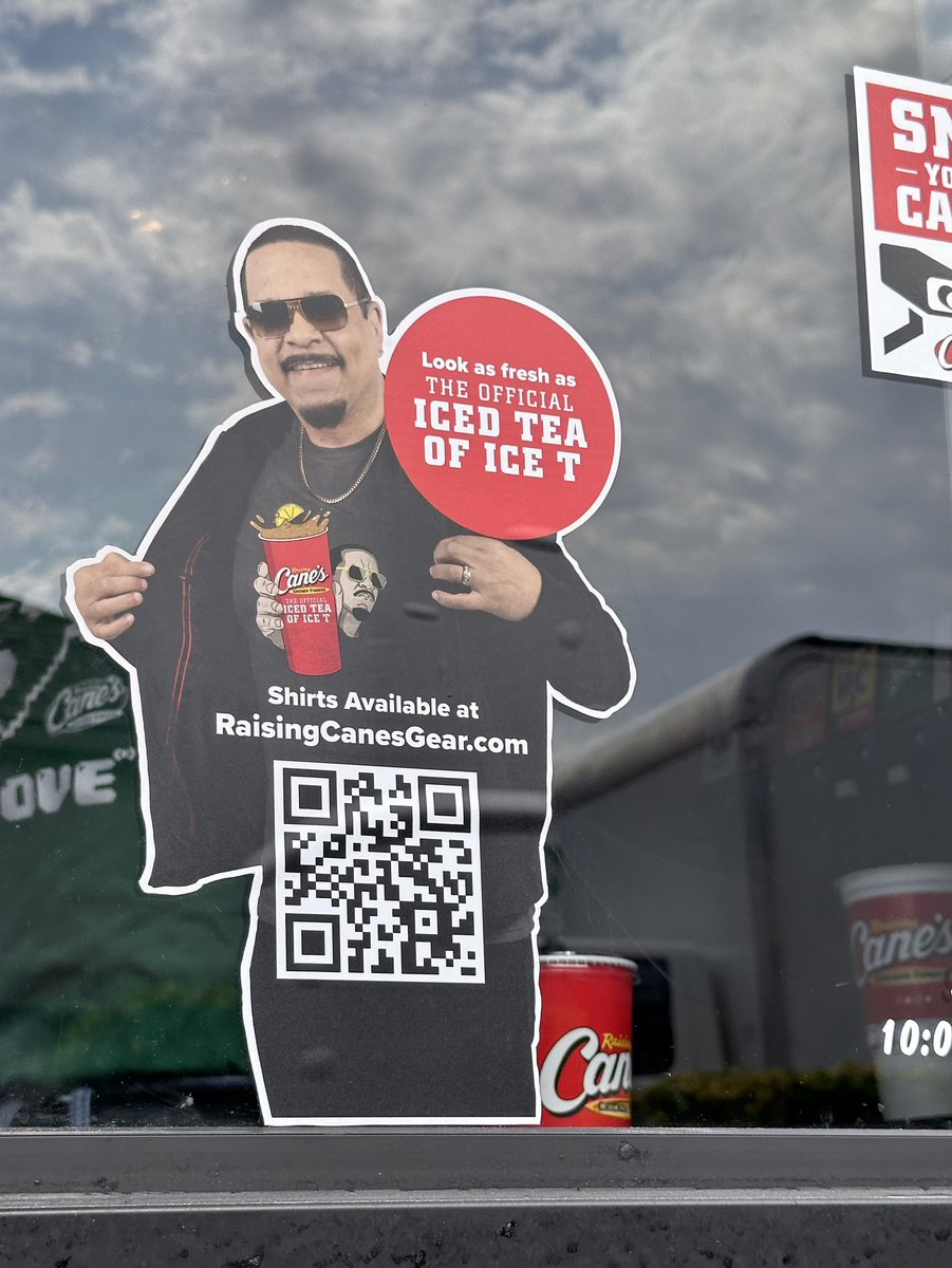 amontice's tweet photo. @FINALLEVEL @centurymedia @tommytheanimatr Pulling through drive-through  @raisingcanes with @FINALLEVEL and can’t even count how many ICE T’s are on my mind 🥤🥤 https://t.co/5PX7qiCwoB