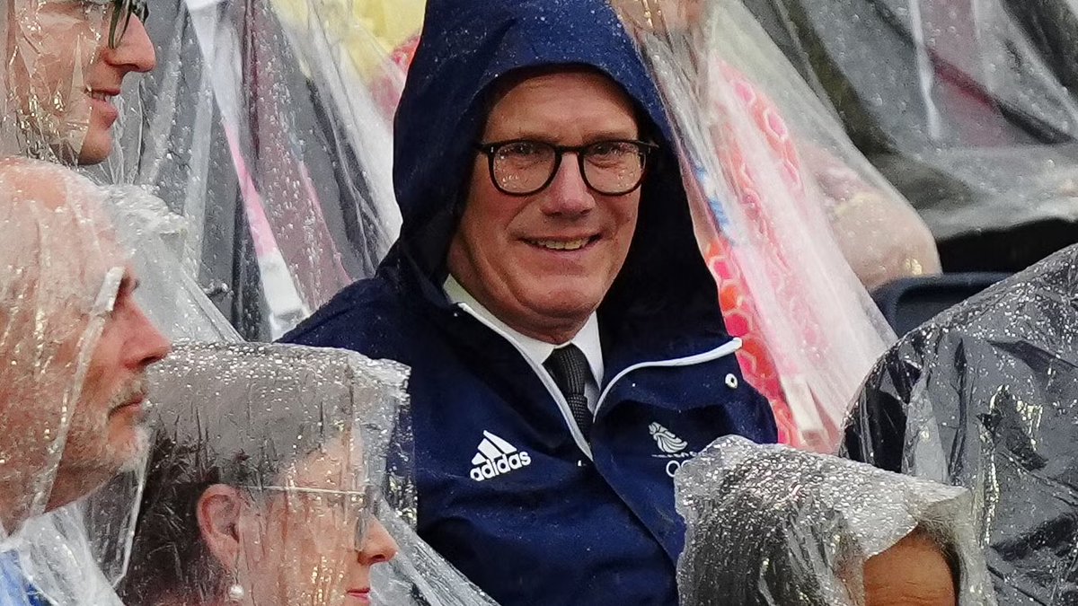 FakeShowbizNews's tweet photo. Sir Keir Starmer says the opening ceremony of the Paris Olympics “had its moments” but he’s confident Britain can put on a better show at Derby 2028 https://t.co/DbzZ5ouS51