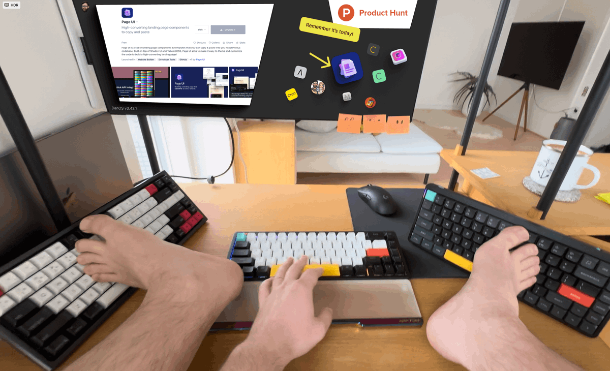 d4m1n's tweet photo. guys I'm launching on Product Hunt today but I have a problem.
my hands are kinda full

any support appreciated 😅

👇 https://t.co/tPZcEdgSgt