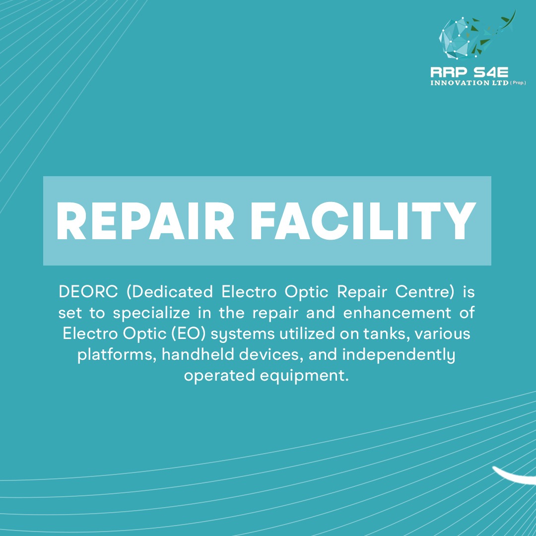 RRPS4E's tweet photo. Revitalize your electro optics with our DEORC: Our Dedicated Electro Optic Repair Centre specializes in repairing and enhancing EO systems for tanks, platforms, handheld devices, and more. Elevate your tech with expert care! 
#ElectroOptics #DEORC
#S4EInnovation  #securitydrones https://t.co/gAfCQwHU4U