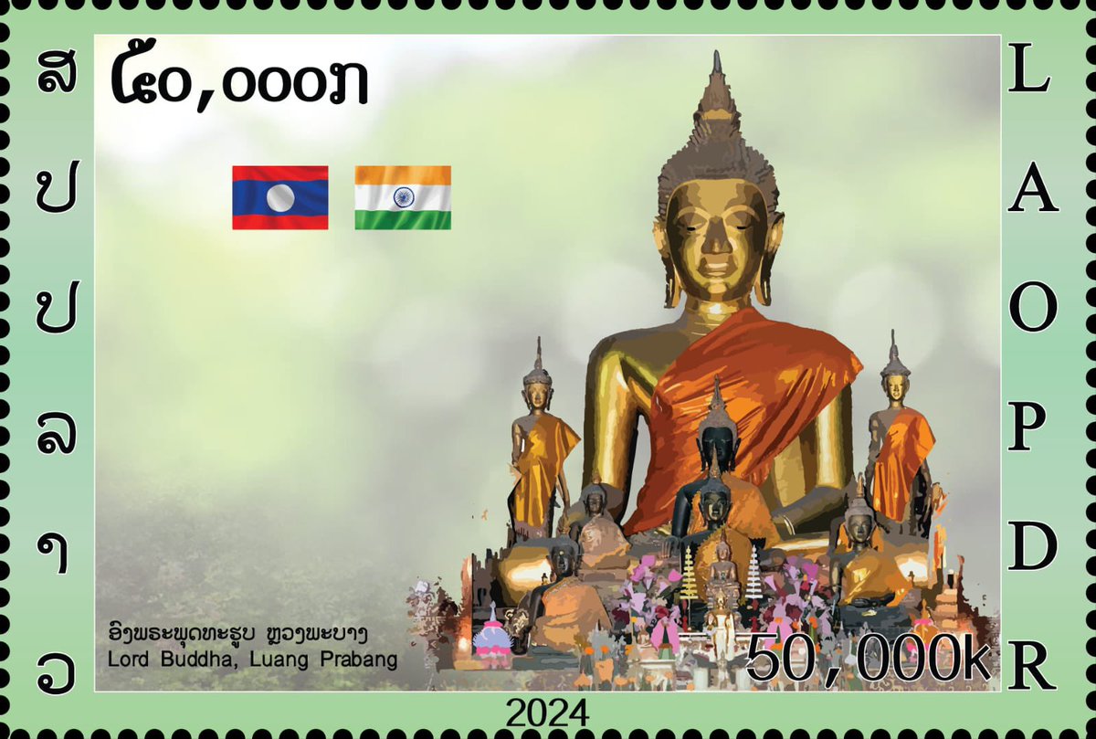 DrSJaishankar's tweet photo. A good meeting with DPM and FM Saleumxay Kommasith of Lao PDR. Thanked him for the warm hospitality. 

Witnessed exchange of MoUs on 10 Quick Impact Projects (QIPs) for Laos under Mekong Ganga Cooperation and cooperation in sharing successful Digital Solutions. 

Launched a special stamp set celebrating our shared cultural treasures of Ramayana and Buddhism. 

🇮🇳 🇱🇦
