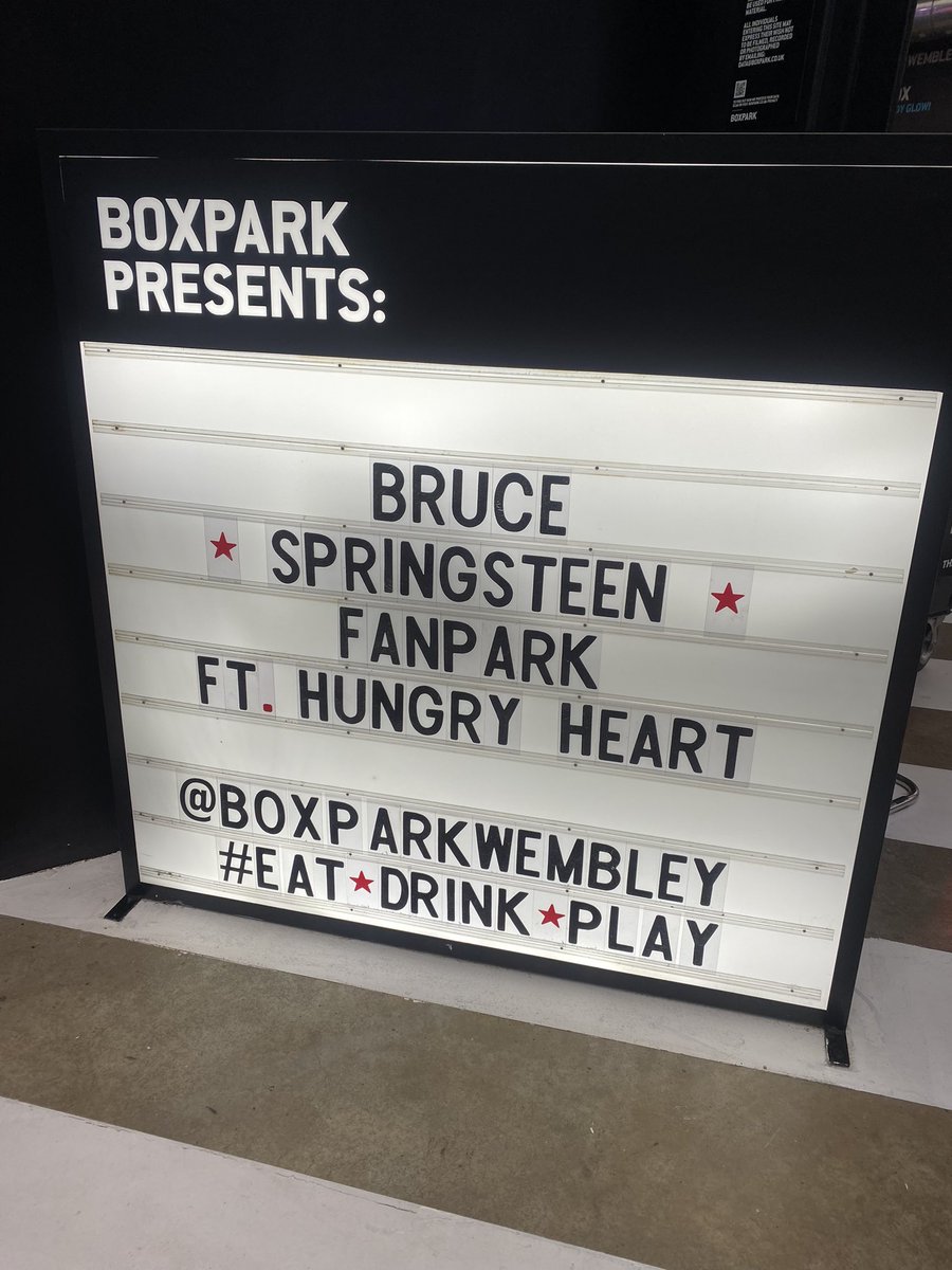 FREE ENTRY! Join us BEFORE &amp; AFTER the gig today <a href="/BoxparkWembley/">BOXPARK WEMBLEY</a> for even more Bruuuuuuuce 🎸🎷
Get down early to secure your spot in the room!! #dancinginthepark