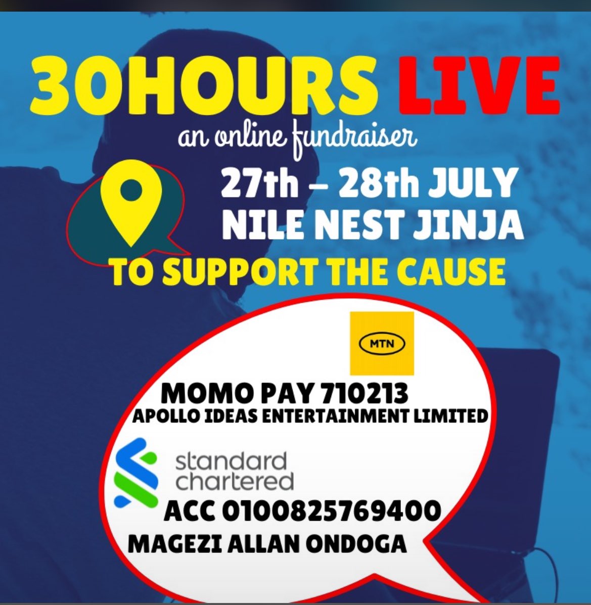 bryanodong's tweet photo. My boy @aothewalker just started his 30 hrs play that will go on till tomorrow. Playing and streaming for 30hrs for charity. Listen here https://t.co/GW8153VPaa and those who want to contribute can. https://t.co/38cd4Pl5If