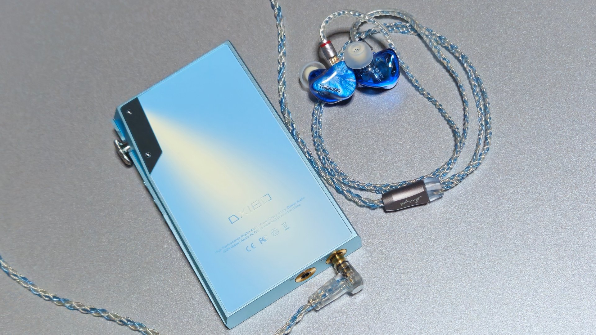 qdc Neptune luminox audio booster Blue（Hakugei Aquamarine สาย 