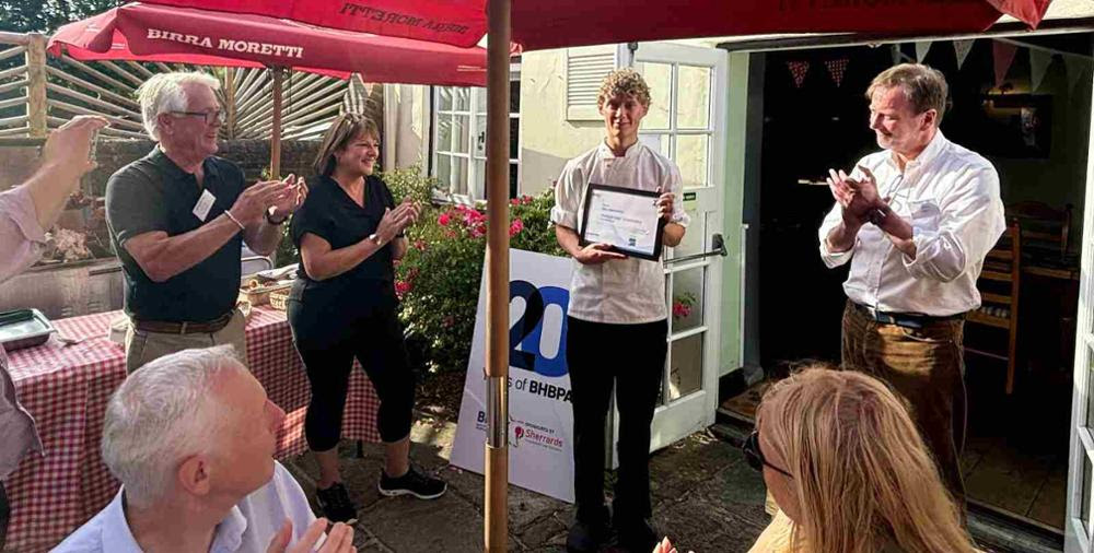 We're celebrating all the Biz Awards Star Apprentices who were shortlisted as Finalists.

Alexander Simmons is a hardworking, diligent member of the kitchen team at The Woolpack. He didn't know we'd be presenting him with a certificate at our recent Hog Roast event.