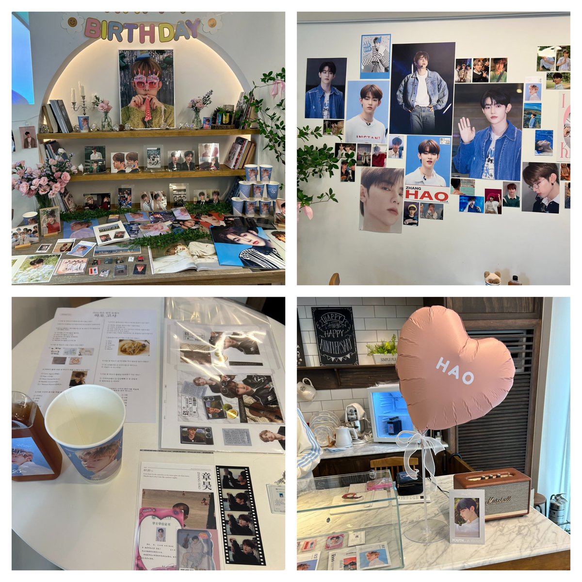 📍클라푸티
핑크색을 사랑하는 하오와 잘 어울리는 분위기의 예쁜 공간이었어요💕하오의 생일은 지났지만 생일을 축하하며 행복한 시간을 보냈어요🥰 멋진 생일카페 준비해주셔서 감사해요😊 #하늘의_2번째_여름