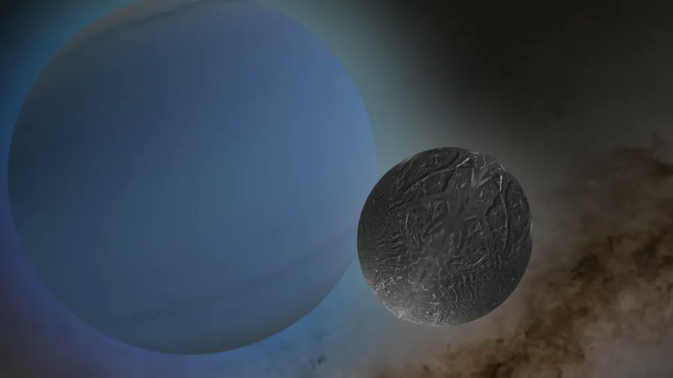 factsprime35's tweet photo. BREAKING: Uranus' moon Ariel may harbor a hidden ocean! James Webb Space Telescope discoveries reveal high carbon dioxide levels, hinting at buried liquid water. Another moon in our solar system could be hiding a secret ocean! #Uranus #Ariel #HiddenOcean #SpaceDiscovery https://t.co/OivWLwUDKw