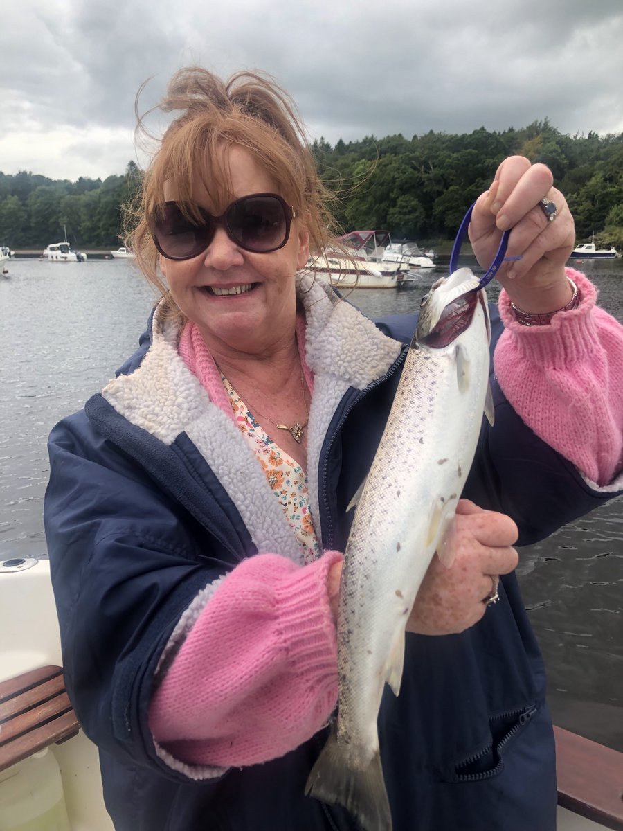 juddruane's tweet photo. What a nice way to celebrate your wedding anniversary...Karl and Linda 'Wanda' Hannan fished the Moy estuary yesterday on Pegasus and had a cracking day on the sea trout, so lucky to get a nice day with a moderate wind. Judd https://t.co/H7Bx8G3VlA