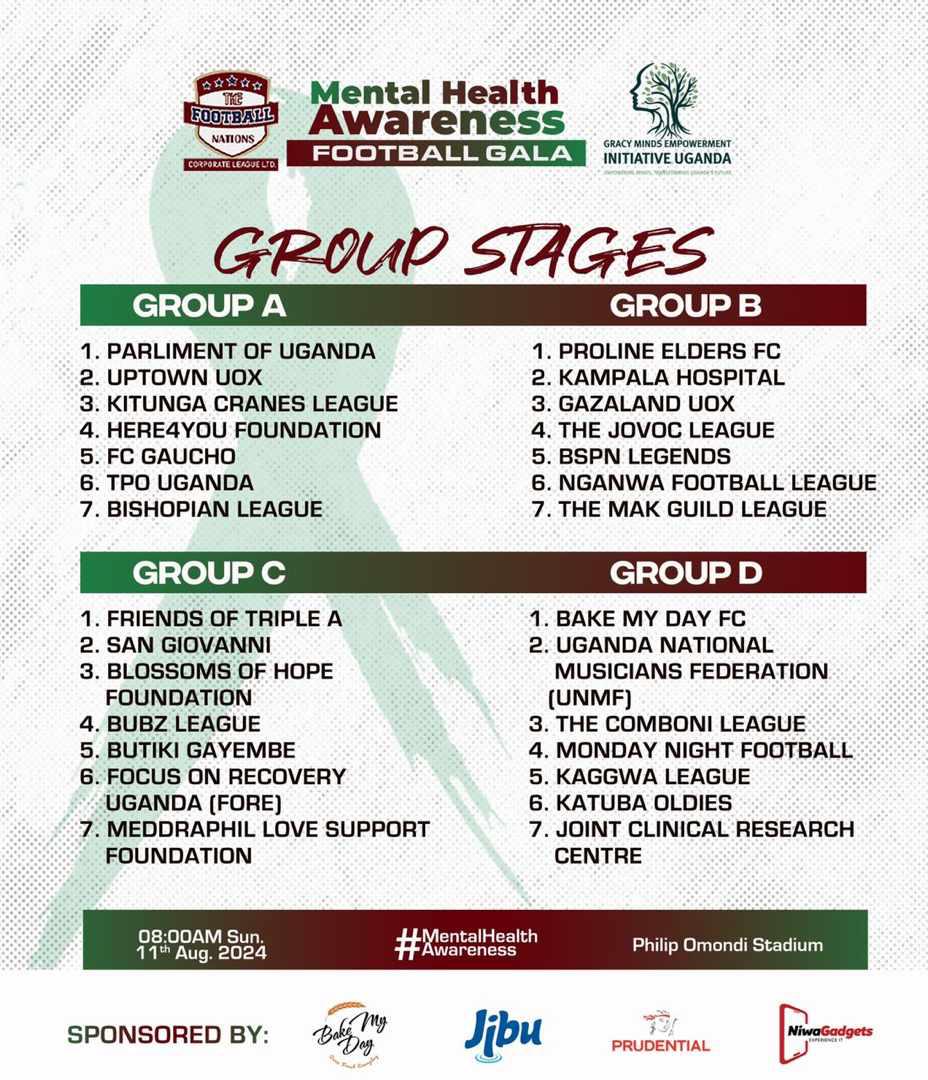 Abigail kirabo (@abbiegift6) on Twitter photo Don't forget to register your team for the mental health awareness football gala happening on 11th August 2024. Come shake off that unwanted stress and kanyama as you meet new friends π§‘ <a href="/serenemindcare1/">Serene Mindcare Network</a> <a href="/GracyMinds/">Gracy Minds Empowerment Initiative Uganda</a> <a href="/counselinghub1/">Sisters Counseling Hub</a> Don't forget to register your team for the mental health awareness football gala happening on 11th August 2024. Come shake off that unwanted stress and kanyama as you meet new friends π§‘ <a href="/serenemindcare1/">Serene Mindcare Network</a> <a href="/GracyMinds/">Gracy Minds Empowerment Initiative Uganda</a> <a href="/counselinghub1/">Sisters Counseling Hub</a>