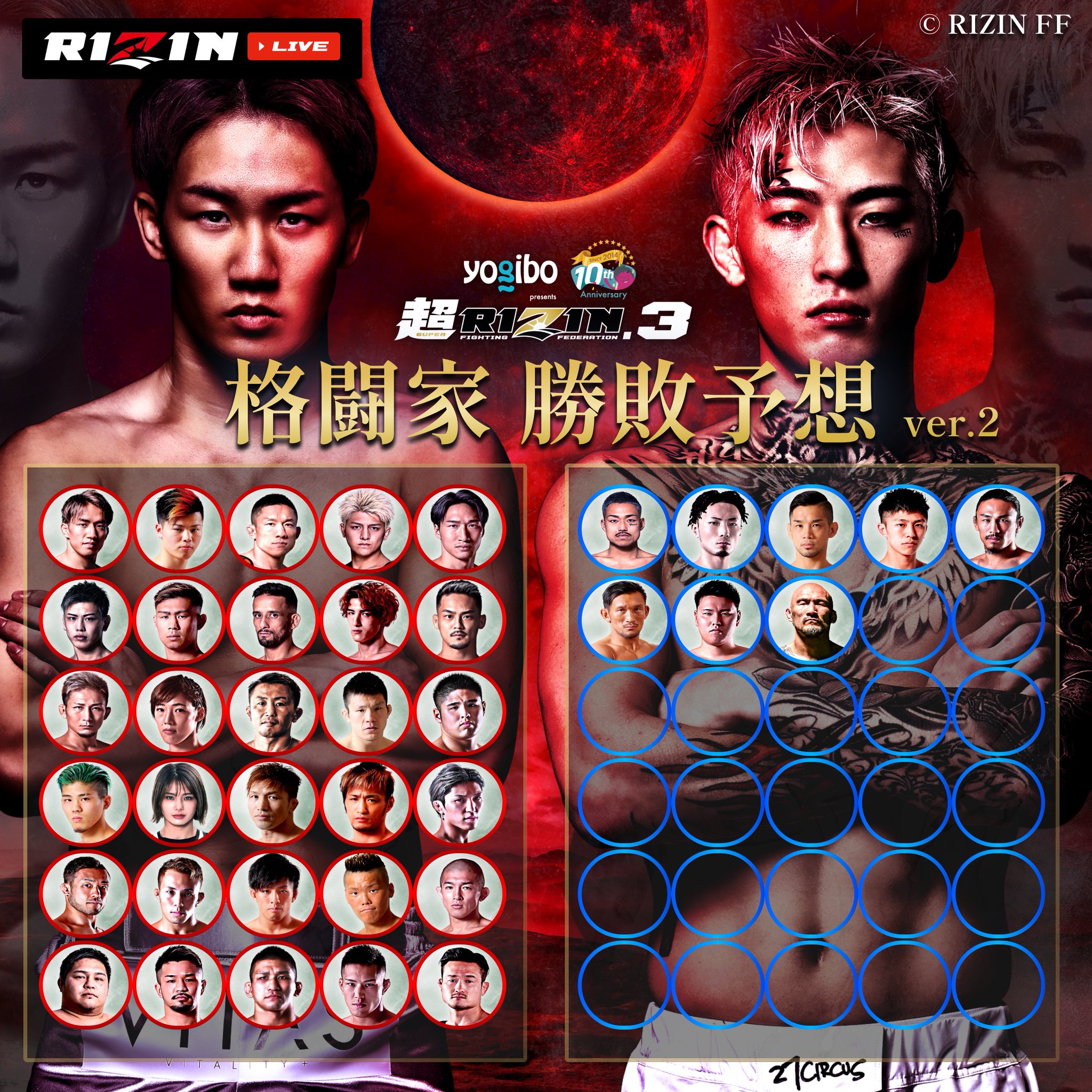 朝倉未来 平本蓮 ケイトロータス A1ポスター RIZIN 朝倉未来＆平本蓮