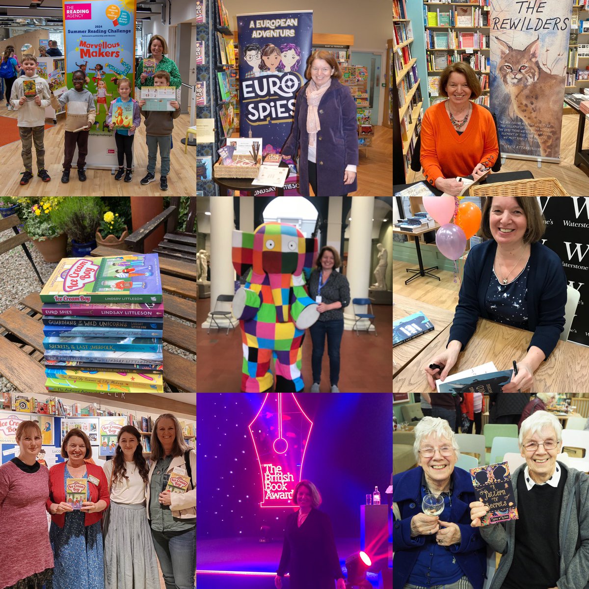 63 today! I’ve been a children’s author for 10 years now. It has been so much fun and I don’t want it to end, so please keep buying, borrowing and reviewing my stories. Some highlights below!