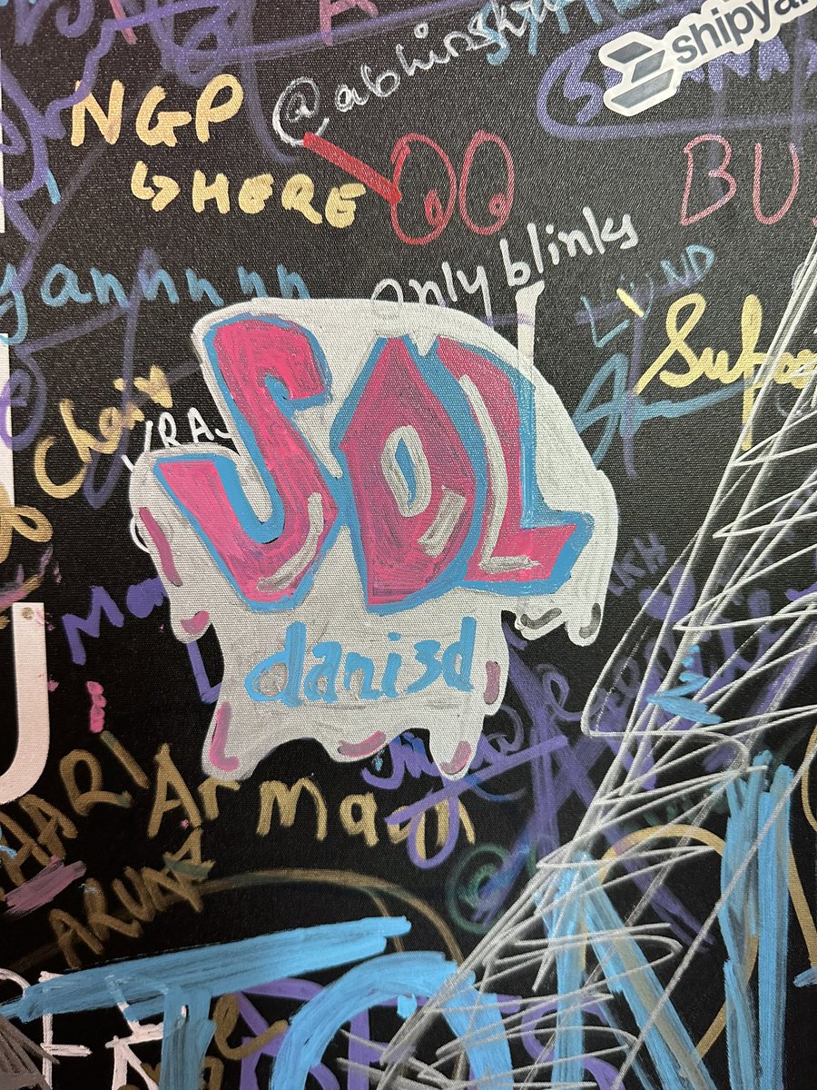 Dani3dEth's tweet photo. Tried Graffiti for the first time and it had to be @solana @hackerhouses https://t.co/mmGXLX9JS3