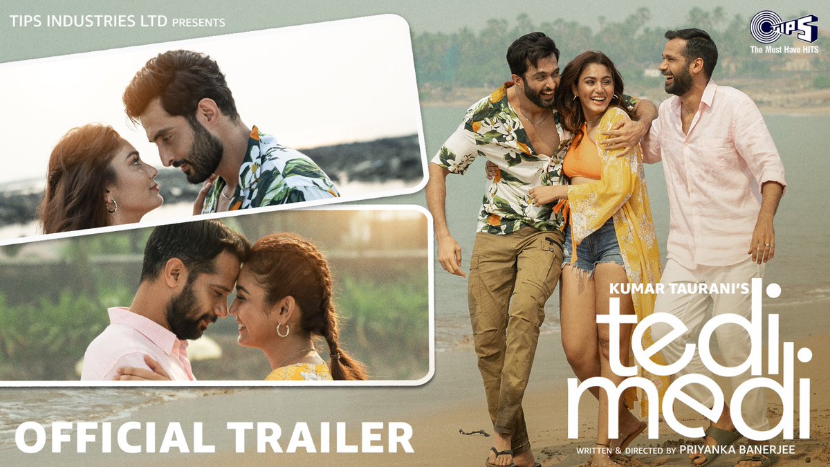 tipsofficial's tweet image. The crossroads between love and trust is a bit #TediMedi.

This musical short film releases on 9th August, only on @tipsofficial YouTube Channel: lnk.to/Tedi_Medi_Trai…

@kumartaurani @girishkumart #PriyankaBanerjee #NeilBhoopalam #SanaMakbul #AadilKhan #SameerKhan