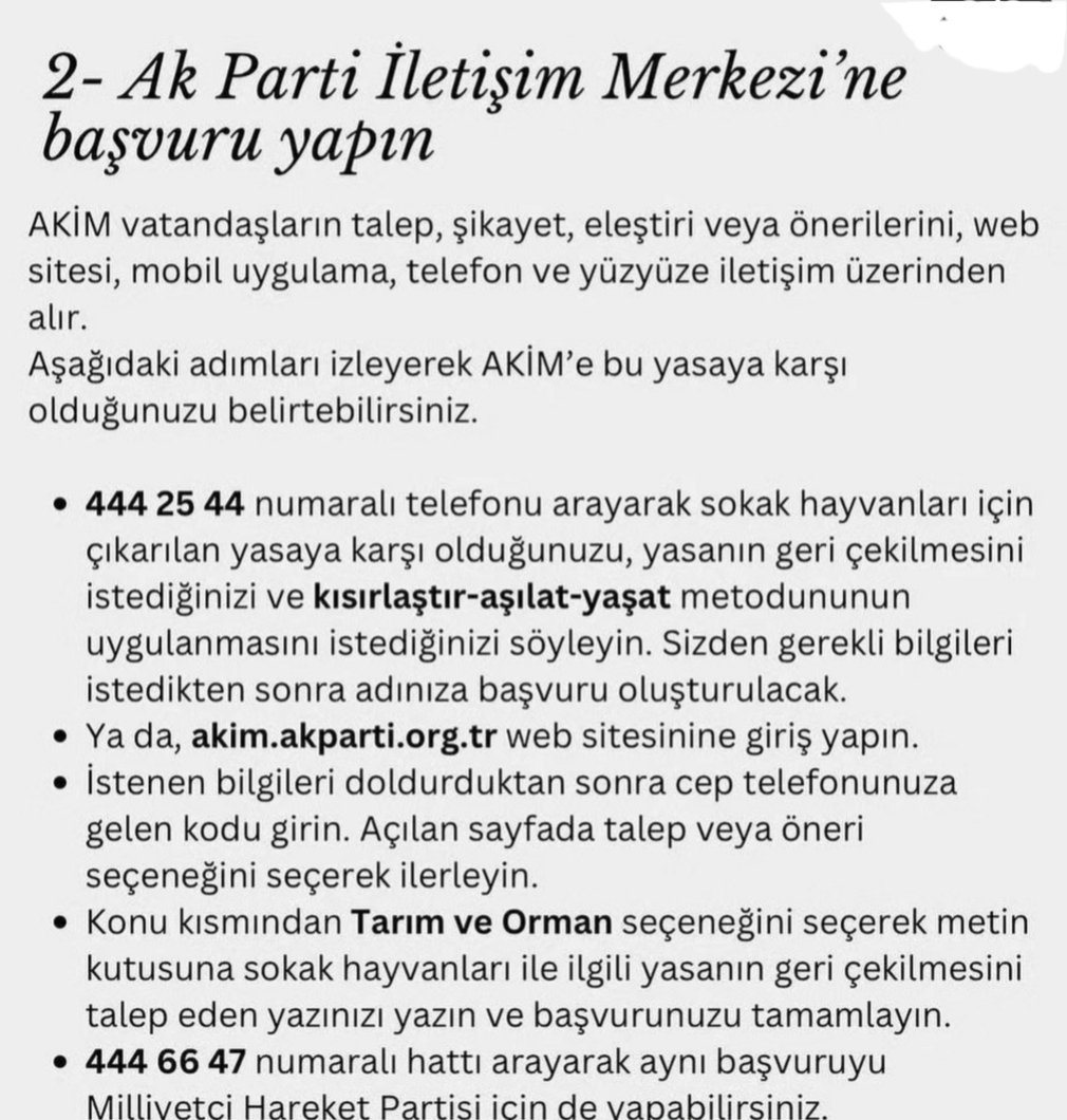 Kediler, köpekler için bir vatandaş olarak oturduğunuz yerden bile yapabilecekleriniz .Yazın, konuşun, anlatın.Tepkinizi verin.Pazartesi geçecek olan  yasa sadece köpekleri kapsamıyor kediler de toplanacak bunu bile açıklamıyorlar insanlara.
