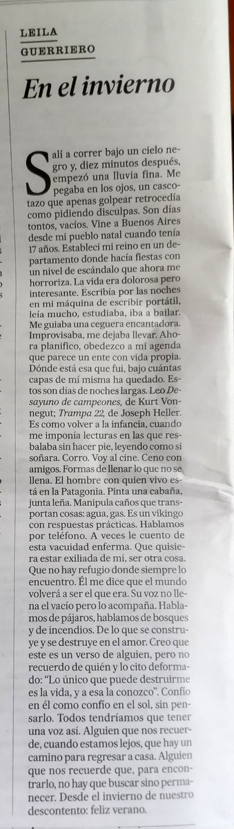 "Desde el invierno de nuestro descontento: feliz verano".
👇👇👇