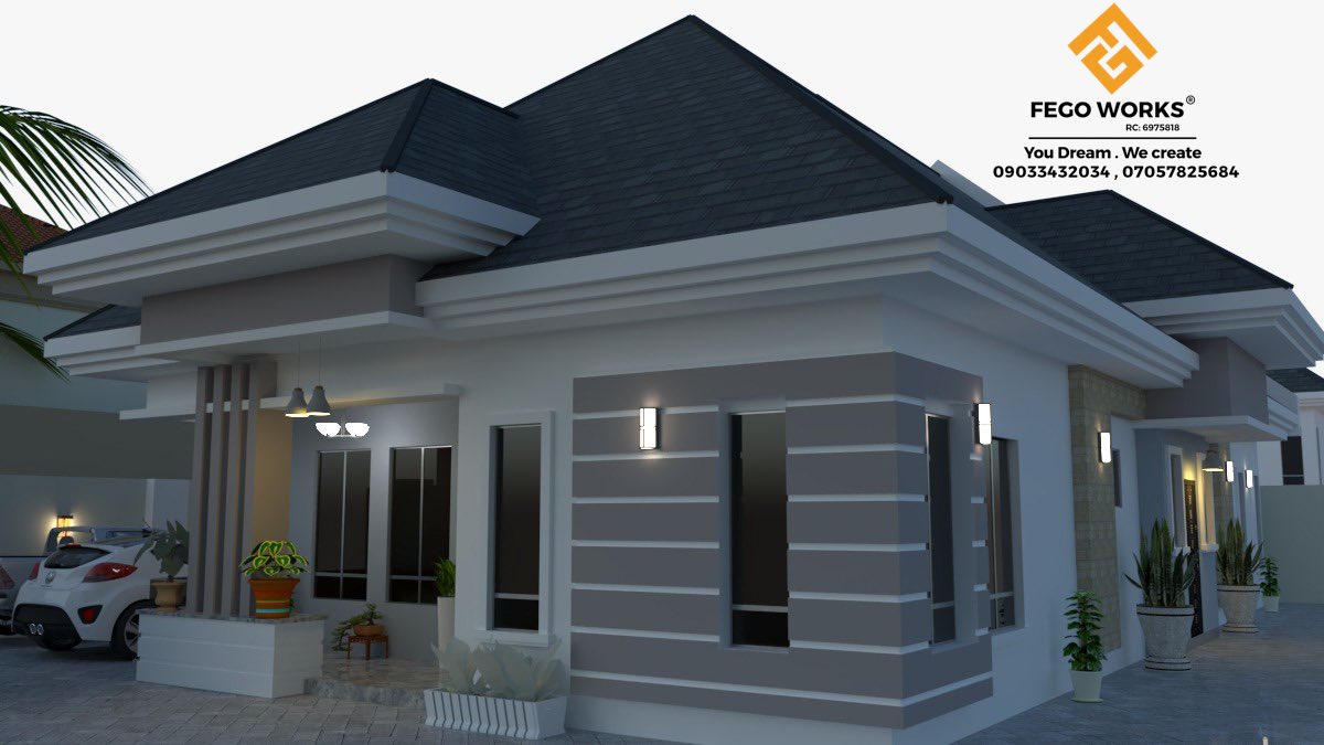 FEGOWORKS's tweet photo. 3D bungalow design https://t.co/QenBozWoPR