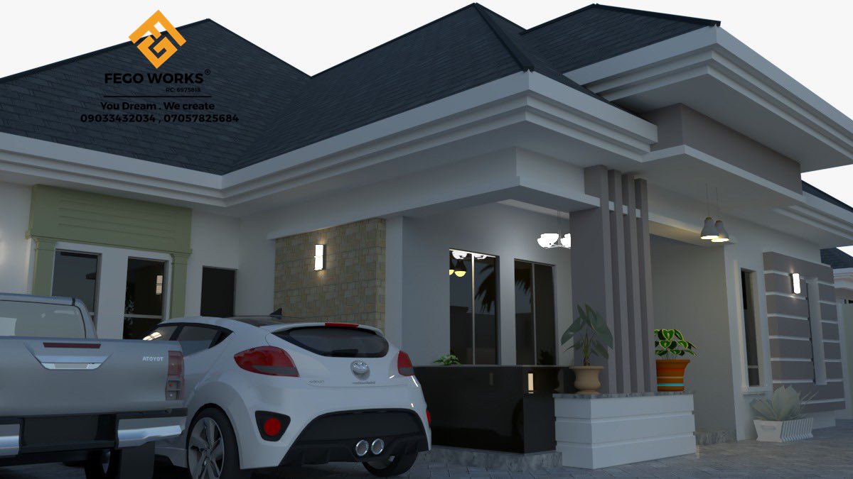 FEGOWORKS's tweet photo. 3D bungalow design https://t.co/QenBozWoPR