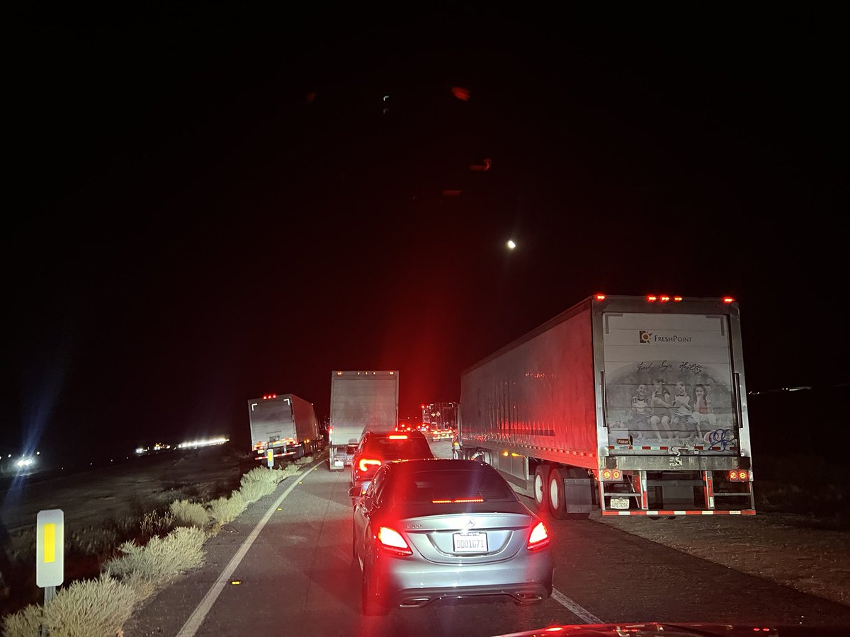 The 15 northbound is still completely closed at Harvard Rd in Yermo. All traffic is forced to exit and head to the 40. <a href="/reviewjournal/">Las Vegas Review-Journal</a>