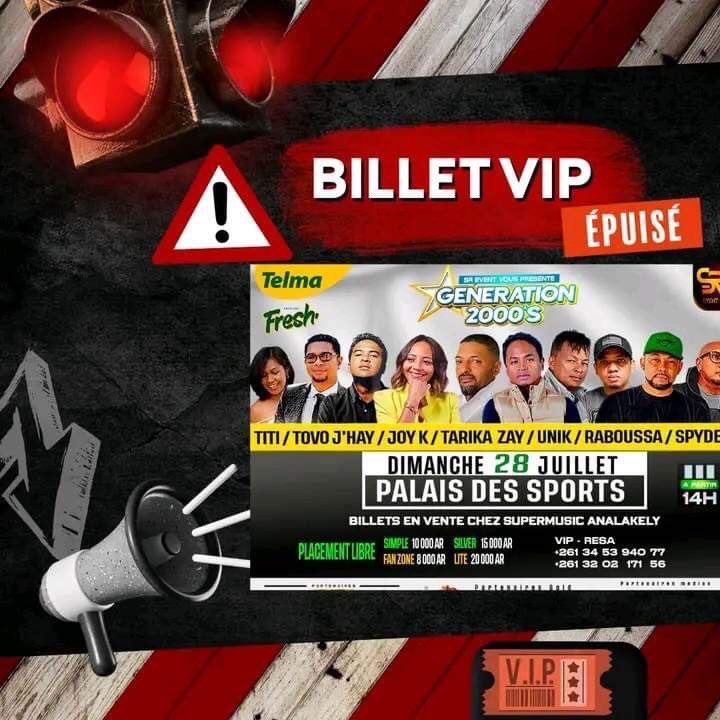 nadanse_mdg_fr's tweet photo. 🔥GENERATION 2000'S🔥
⭐️Joy K & Na'Danse ⭐️
Anafana ny sehatra miaraka amin'i Joy K izahay ao amin'ny Palais des Sports Mahamasina rapitso.
Tongava daholo e 😘❤️
📞0388901445
.
#generation2000 #joyk #joyknadanse #nadanse #nadansemadagascar #nadansemdg #nadansemada https://t.co/i9AfgojlVk