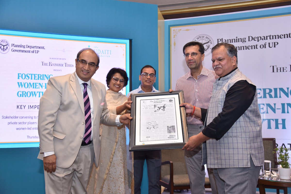 poojasgoyal's tweet photo. Mission Unnati launched by Planning dept of #UP is a big step towards increasing #FLFPR in the state. The conclave 'Fostering women inclusive growth in UP' brought together leaders from govt, pvt sector, civil society, academia to move the needle on FLFPR in state https://t.co/MnBOlC2WwA