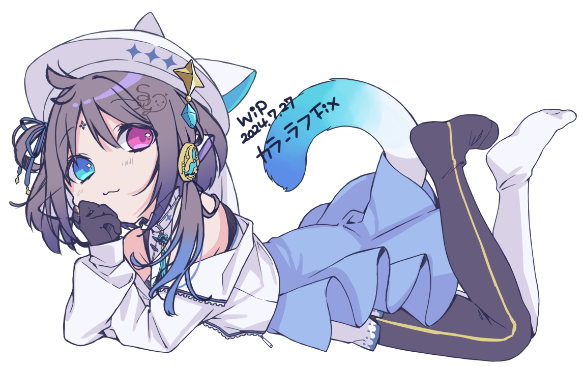 「カラーラフFixしたからエライ! #創作キャラ #イラスト」|蒼茉 ゆる🐇イラスト依頼受付中のイラスト