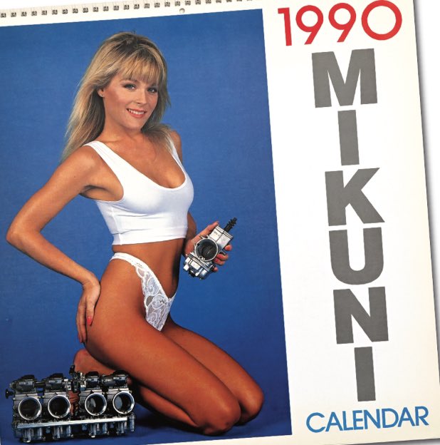 AntonioRamosGP's tweet image. 1990 Mikuni Carburetors Calendar 
Terri Lynn Doss 🇺🇸⚙️🏁
#Mikuni