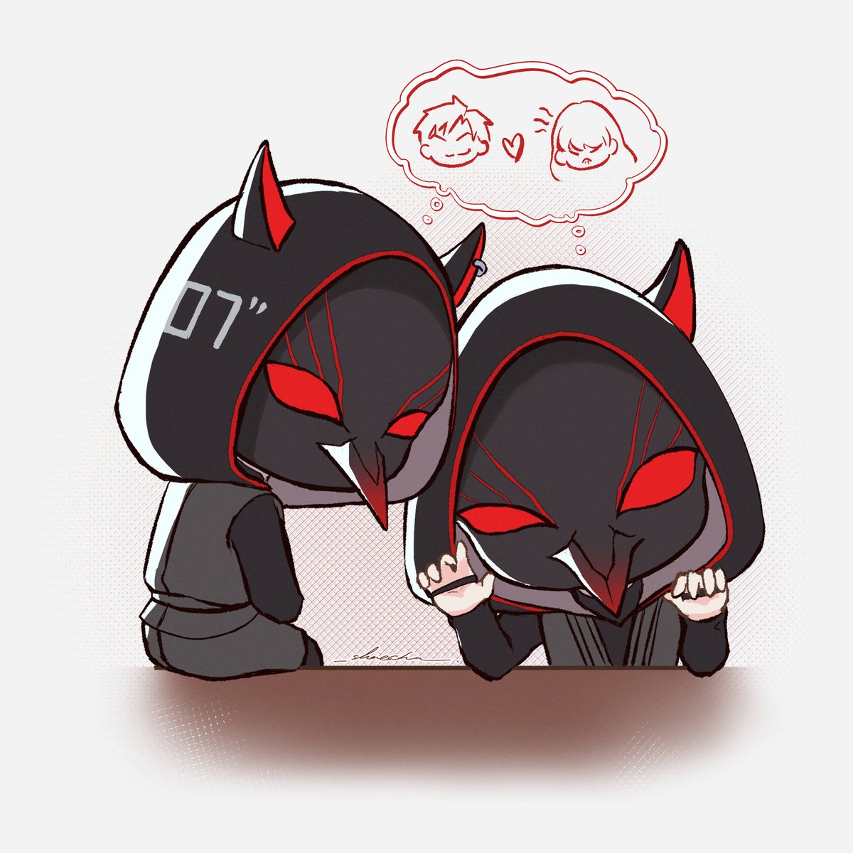 _shaechaa's tweet photo. The twin wingman from Onychinus 🐦‍⬛🐦‍⬛
#Luke #Kieran #LoveandDeepspace #恋と深空 https://t.co/CVpvyauVsF