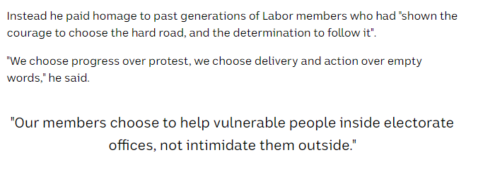 KateEmersonBri's tweet photo. Does Albanese rembember nothing about the history of the union movement? The general strikes, the massacres (like Rothbury, Peterloo), the green bans. He is rewriting history to place unions subservient to kleptocrats. https://t.co/eTtVzW2Jyw