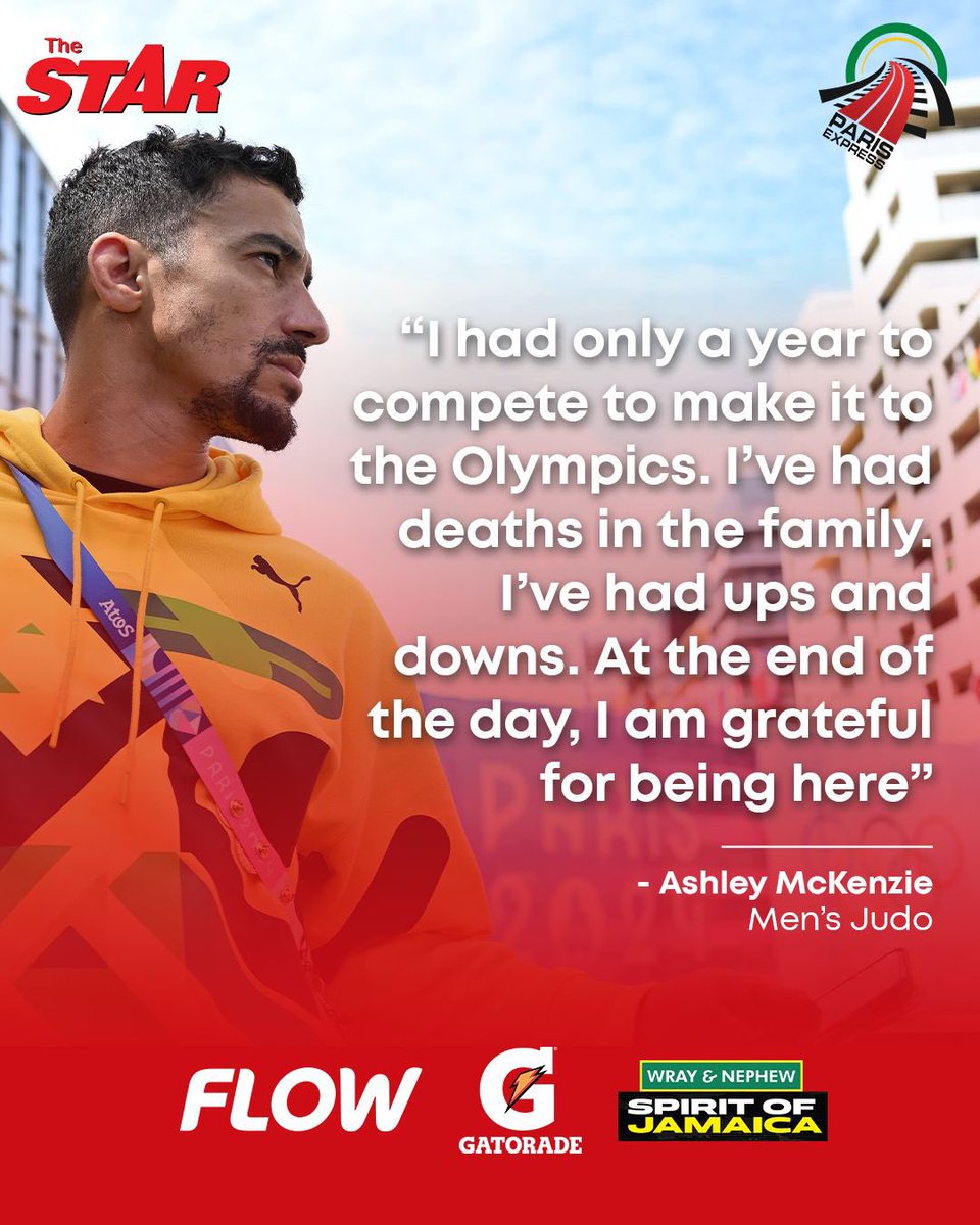 #StarinParis: Confronting losses and overcoming challenges, Ashley McKenzie’s journey is a testament to resilience. 

As he competes in the men’s 60kg judo prelims this morning, his determination is an inspiration. 

Are you watching? 

#Gratitude #Paris2024 #ParisOlympics
