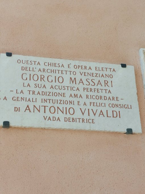 Baerenreiter's tweet photo. Antonio Vivaldi died on this day in 1741 aged 63
This is La Pietà or Vivaldi's church in Venice Curiously the church we see today was built after Vivaldi's death. Most of his professional career took place at Ospedal della Pietà now housing the Metropole Hotel next door https://t.co/tR3kxErAyU